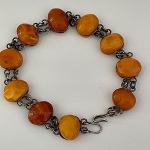 Vintage Baltic Amber Bracelet rare colors